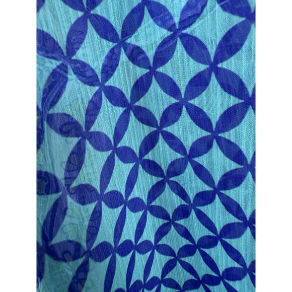 Bleu Rod Beattie Women’s Small Multi Color Swim Cover Up Sheer Tassel Vacation - Picture 11 of 11